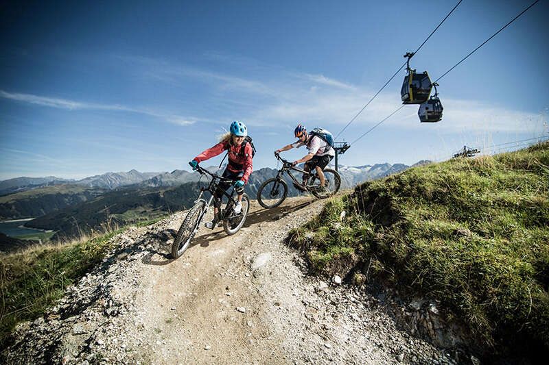 Mountainbiken am Isskogel im Zillertal